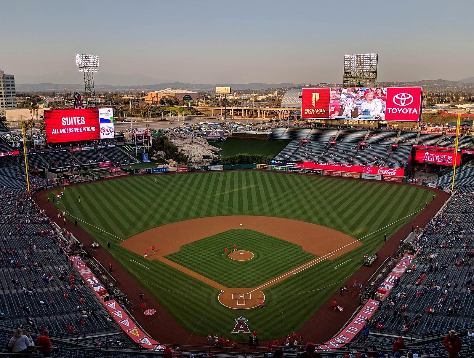 Los Angeles Angels vs Chicago Cubs at Angel Stadium